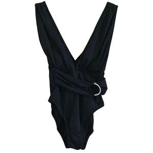 Michael Kors Plunge Wrap Front Bathing Suit